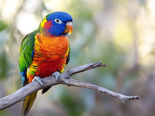Fototapeta premium rainbow lorikeet parrot