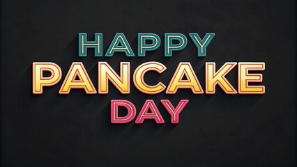 Happy Pancake Day illustration design