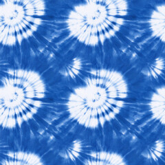 Blue and white color fabric tie dye pattern ink , colorful tie dye pattern abstract background. Tie dye two tone clouds . Shibori, tie dye, abstract batik brush seamless and repeat pattern design.