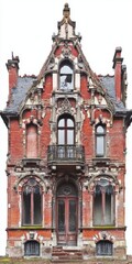 Obraz premium Derelict Victorian Mansion Facade