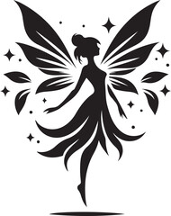Obraz premium Beautiful Fairy Silhouette
