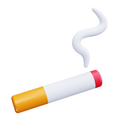 Cigarette Smoke 3d Render Icons