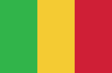 

Vector Mali National Flag icon. Flag design of Mali.