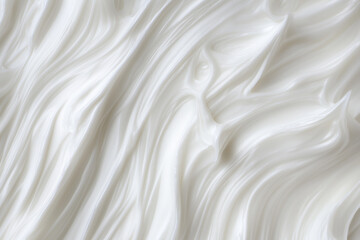 Pearl white texture with soft waves, perfect for shampoo, hair conditioner, or rich skincare cream.