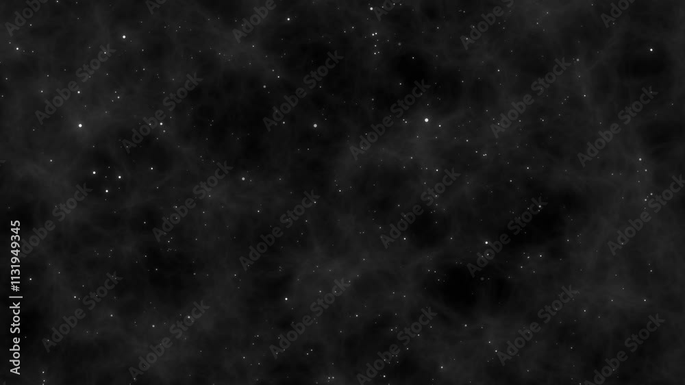 Wall mural deep black night sky galaxy plant, stars, and nebula endless universe with stars and galaxies in out