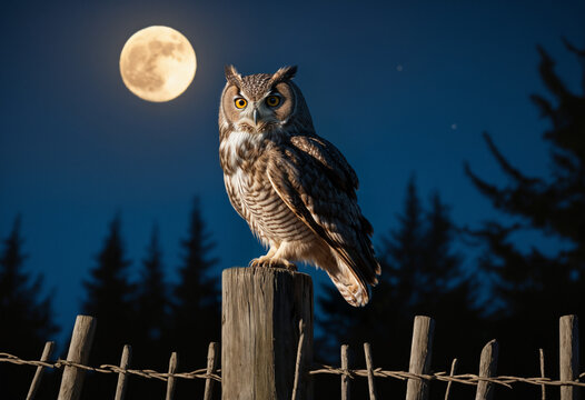 owl in the night