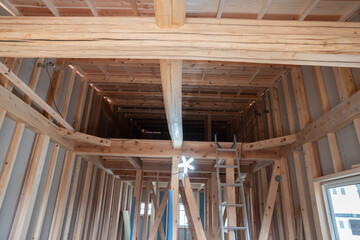 建設中の戸建て住宅