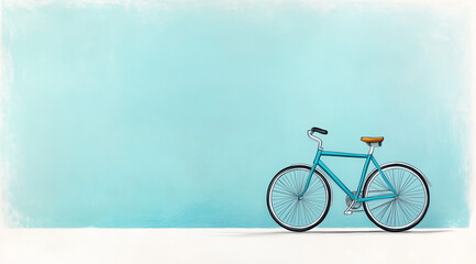 Fototapeta premium Pastel Chalk Bicycle Sketch: Artistic Textures on Display