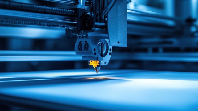 Close-up of a 3D Printer Nozzle