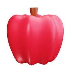 Fototapeta premium Bell Pepper 3d Render Icons