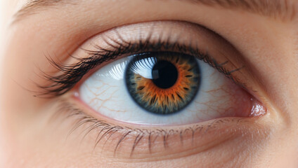 Obraz premium Detail of Beautiful Female Eye Close-up