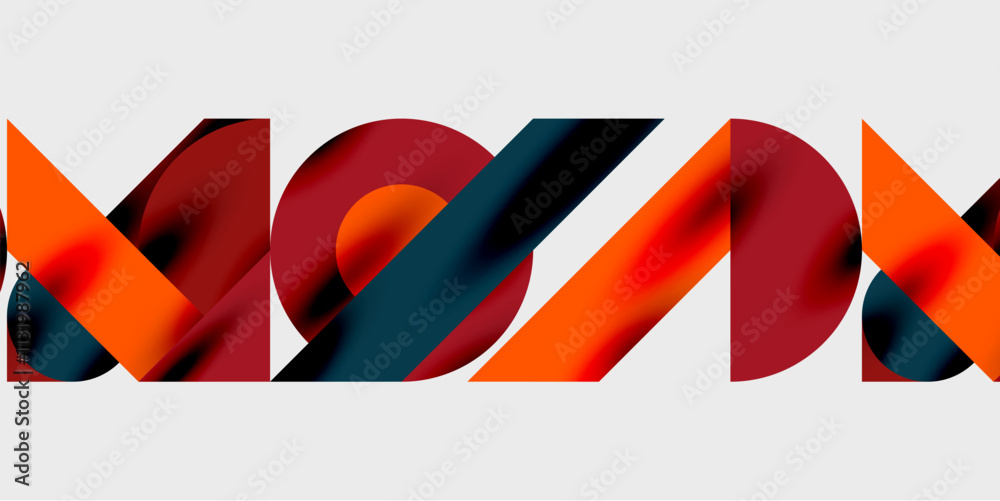 Poster Vibrant abstract background circles with smooth gradients, creating a dynamic and modern design. Ideal for creative, tech, or contemporary-themed projects