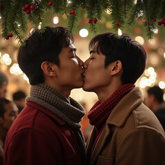Mistletoe Kiss Gay 1