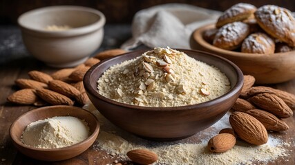 "Almond Flour Magic: Preparing for Perfect Pastries with Baking Tools"