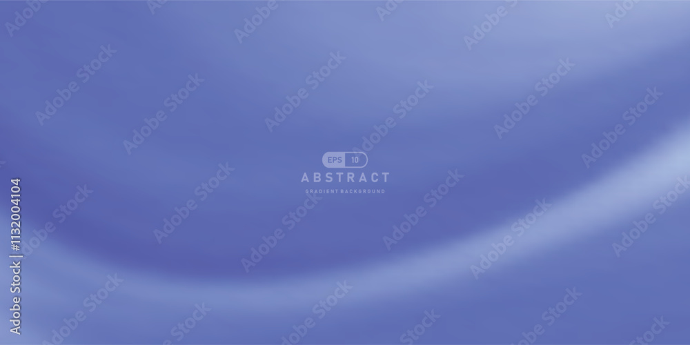 Poster Soft blue gradient abstract background with smooth curves and subtle light effects, perfect for modern designs and presentations