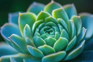 Fototapeta premium Close-up of a vibrant succulent plant.