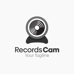 Records Gym Logo Design Template. Good for Business, Agency, Community and Organization. 