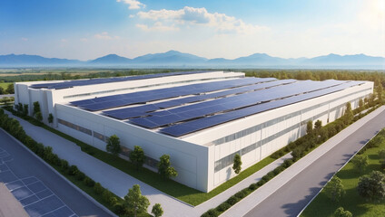 Solar Cells on Mega Facility Roof