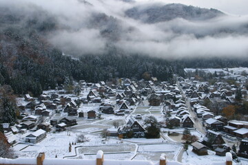 冬の白川郷（日本、岐阜県）