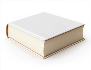 3d illustration of simple book. isolated on white.