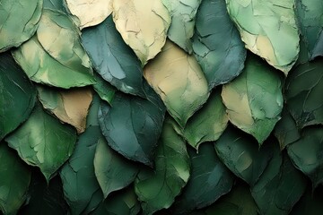 Obraz premium camouflage fabric texture digital art close-up earthy tones green brown ambient light