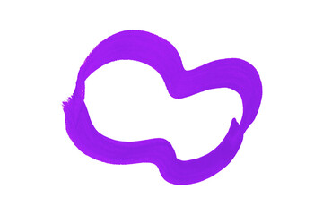 Purple watercolor background. Artistic hand paint. Isolated on transparent background.
