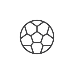 Fototapeta premium Soccer Ball line icon