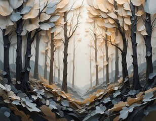 Fototapeta premium autumn in the woods
