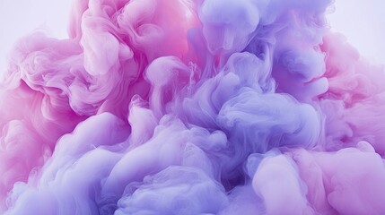 Obraz premium Colorful Swirling Smoke in Shades of Pink and Purple Clouds