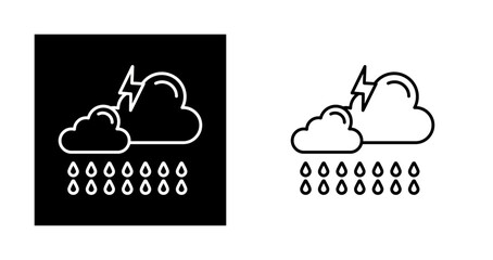 Fototapeta premium Storm Vector Icon