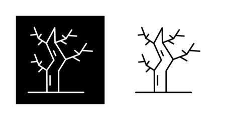 Dry Tree Vector Icon