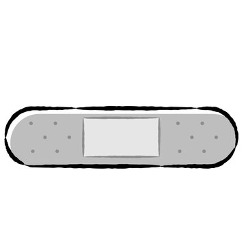 recommend clip art: 絆創膏のシンプルなイラスト
