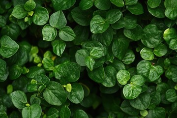 Lush green leaves creating a vibrant natural backdrop.