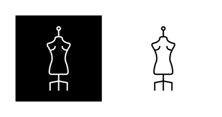 Fototapeta premium Mannequin Vector Icon