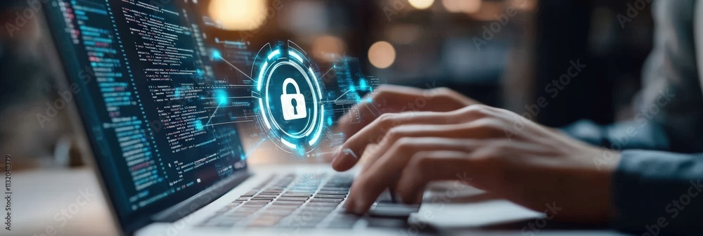 Poster modern cybersecurity approach to protect personal information with authentication systems utilizing 