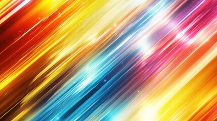 Obraz premium Abstract vibrant diagonal lines background with colorful streaks and bright highlights.