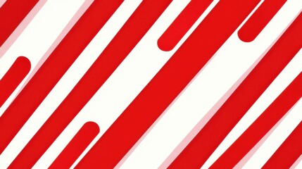 Fototapeta premium Holiday-inspired candy cane pattern with bold red and white diagonal stripes