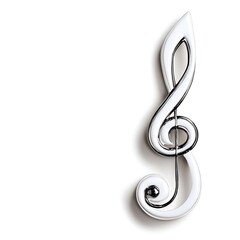 Obraz premium A clean white-style image of A minimalist design of a classical music festival. 