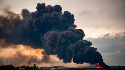 Environmental damage caused by air pollution