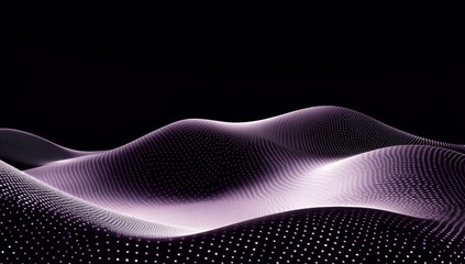 Abstract purple digital wave background.