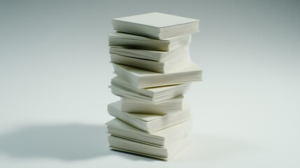 A clean white-style image of A minimalist design of a literary festival. 