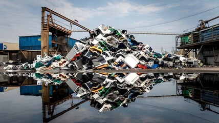 Thrown electrical appliances, environmental pollution