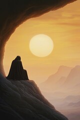 Last opportunity for salvation illuminated by a breathtaking twilight display.