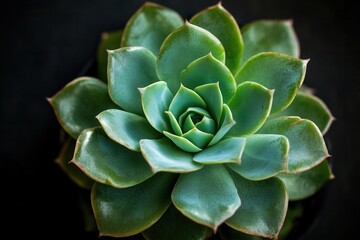 Fototapeta premium A close-up of a green succulent plant.