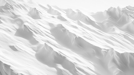 Fototapeta premium Soft white snow texture with gentle shadows creating depth
