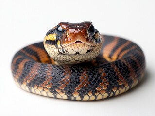 Obraz premium Exploring eastern hognose snake behavior flattened head in natural habitat