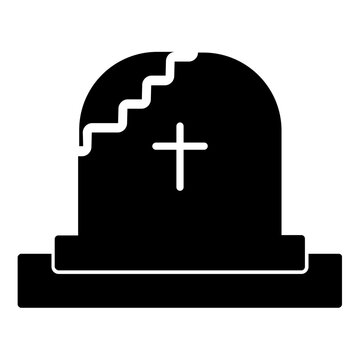 recommend clip art: Tombstone line icon, outline vector sign, linear style pictogram isolated on white. Symbol, logo illustration. Editable stroke