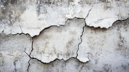 Obraz premium Weathered concrete texture with subtle cracks and earthy gray tones