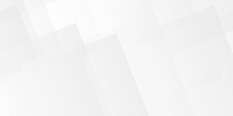 Obraz premium White and gray overlap triangle geometric technology pattern. minimal rectangle randomly arranged white lines transparent background layers overlapping presentation design.
