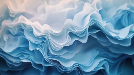 Fototapeta premium Abstract Blue Ocean Waves: Serene Water Texture